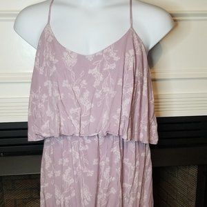 Lilac and white floral dress by Old Navy size XL